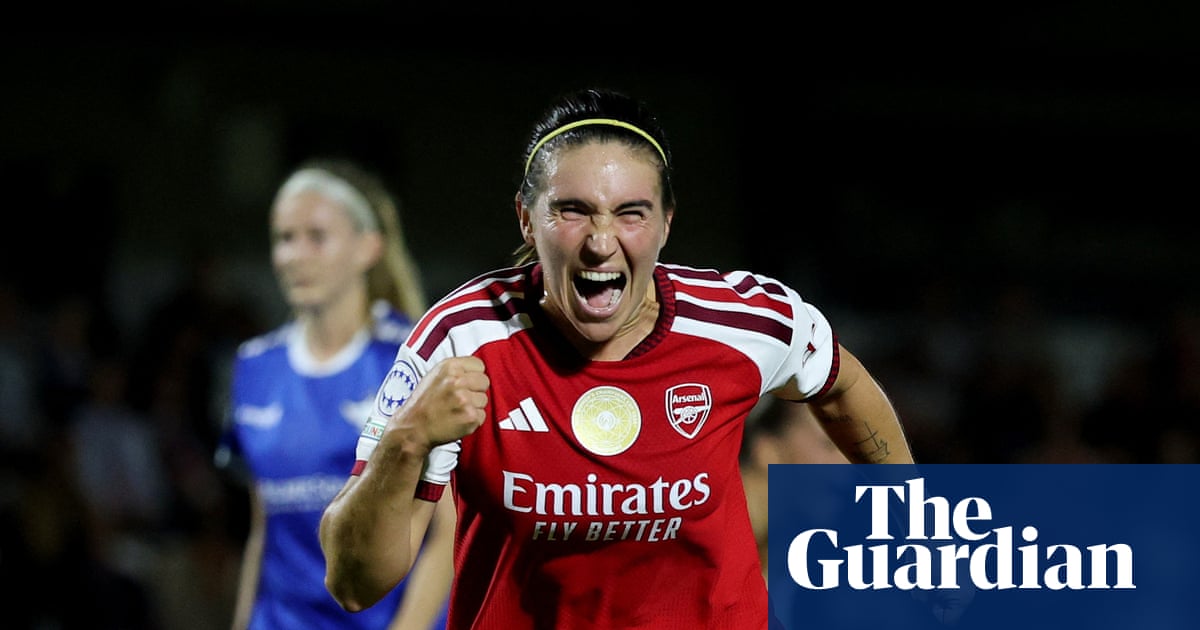 Mariona Caldentey penalty provides late WCL relief for Arsenal against Køge