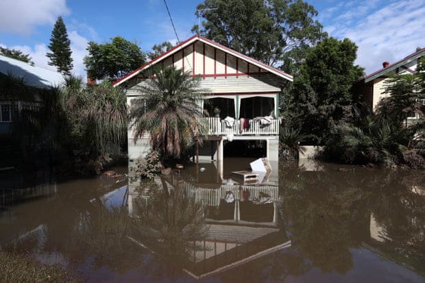 Flooded house in Lismore