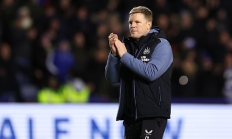 Eddie Howe says ‘fatigue’ played part in Newcastle’s changes for FA Cup defeat
