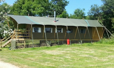 Coastal Valley campsite, Cornwall