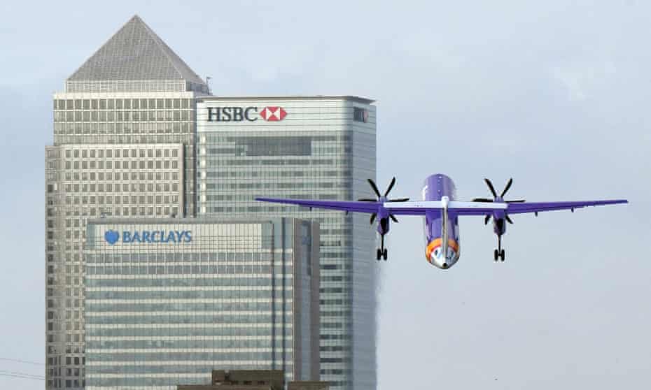 Flybe plane over London