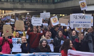 Bath University students protest