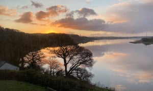 Dawn over the Tamar at South Hooe.