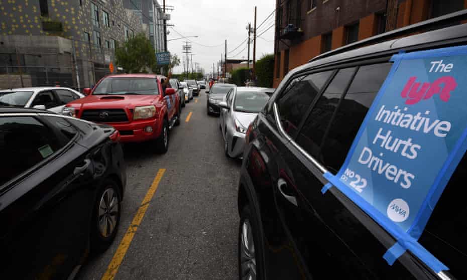 California Uber And Lyft Drivers Brace For Shutdown Over Worker Classification Gig Economy The Guardian California Uber And Lyft Drivers Brace For Shutdown Over Worker Classification Gig Economy The Guardian