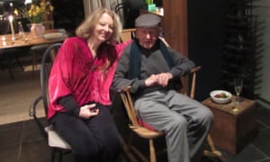 Kate Kellaway and her father on his 90th birthday, two months before he died.