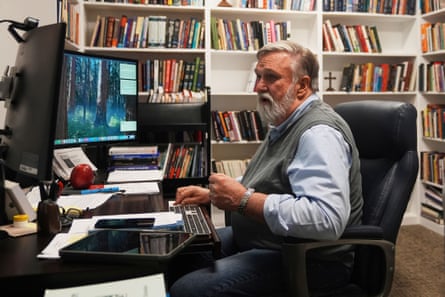 a man in his office