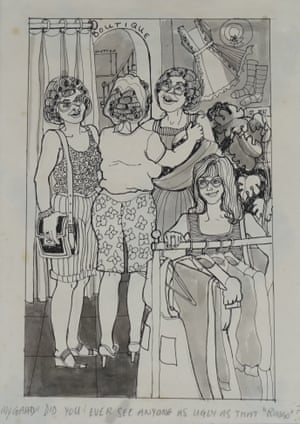 One of Cynthia Lennon’s cartoon-style drawings.