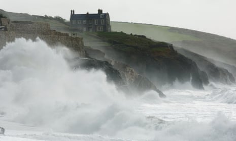 Sea change … drama on the Cornwall coast.