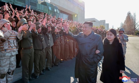 Kim Jong-un's daughter inspects another ICBM as leader hails North Korea's nuclear power | North Korea 2 Kim Jong-un promoted a host of personnel involved in the Hwasong-17 intercontinental ballistic missile test-fire last weekend