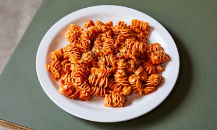 Chater’s radiatori alla vodka: ‘The very epitome of comfort food.’