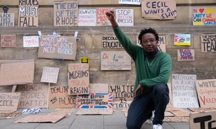 Simukai Chigudu at a protest in Oxford in June last year.