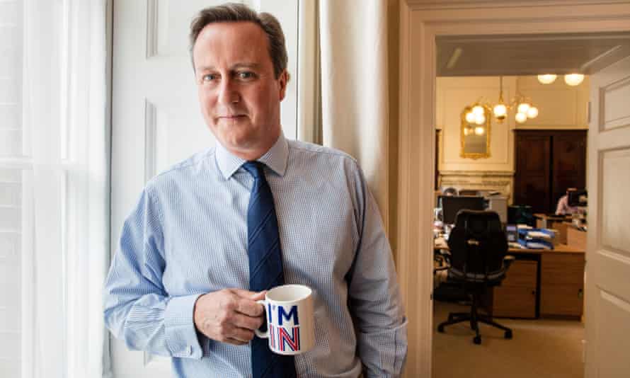 David Cameron in his office at 10 Downing Street.