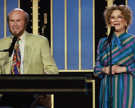 Two comedians on stage.