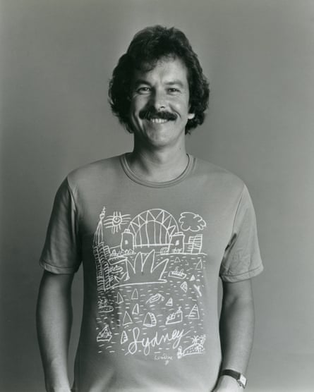 Ken Done wearing the classic Sydney T-shirt in 1981.