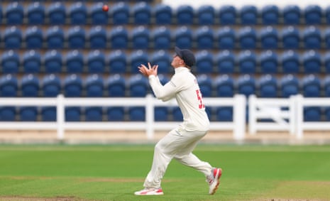 Asa Tribe of Glamorgan catches Andrew Neal of Hampshire