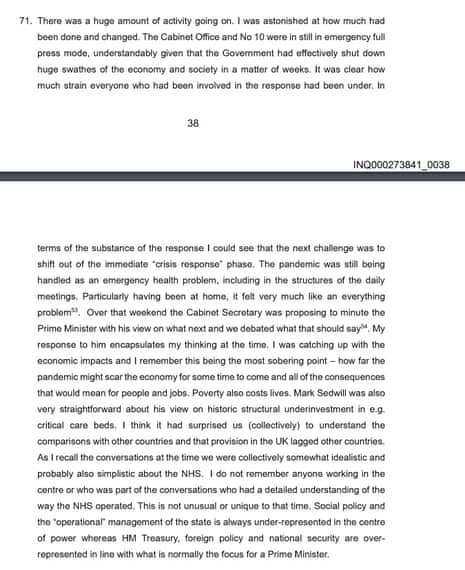 Extract from Helen MacNamara’s witness statement