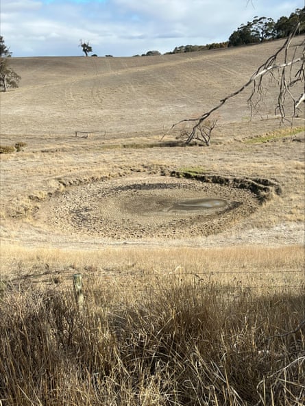 A dry dam in the Hills and Fleurieu region