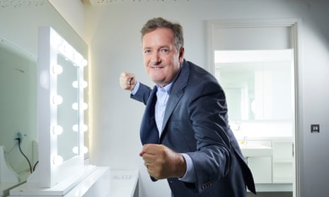 Piers Morgan in his dressing room at Television Centre, London