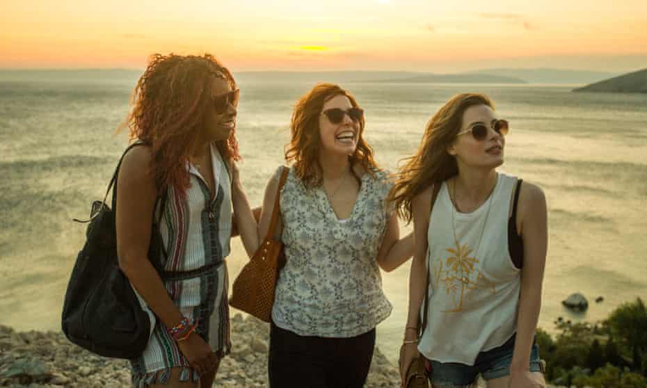Phoebe Robinson, Vanessa Bayer and Gillian Jacobs in Ibiza.