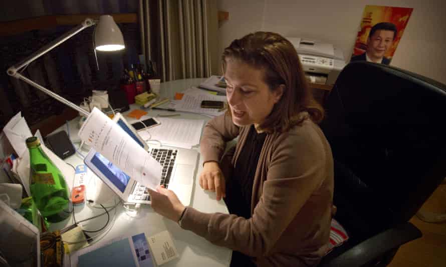 Ursula Gauthier at her desk