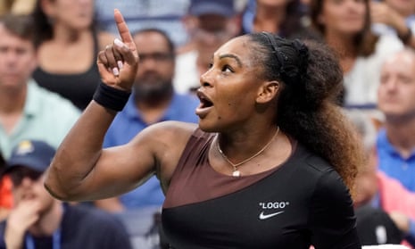 Vilified? Sanctified? Serena Williams argues her point.