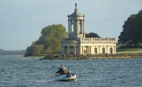 Fishing on Rutland Water, the largest reservoir in England.