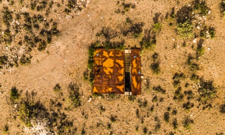 An aerial view of the nuclear missile silo.