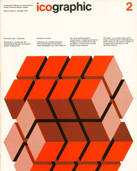 Cover of Icographic magazine designed by Patrick Burke in 1971