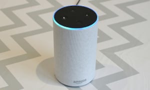 Amazon’s Echo, with built-in virtual assistant, Alexa.