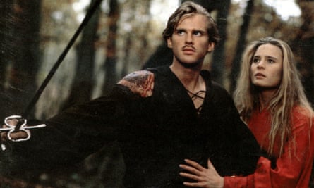 The Princess Bride, 1987, based on a book by William Golding, starred Cary Elwes and Robin Wright.