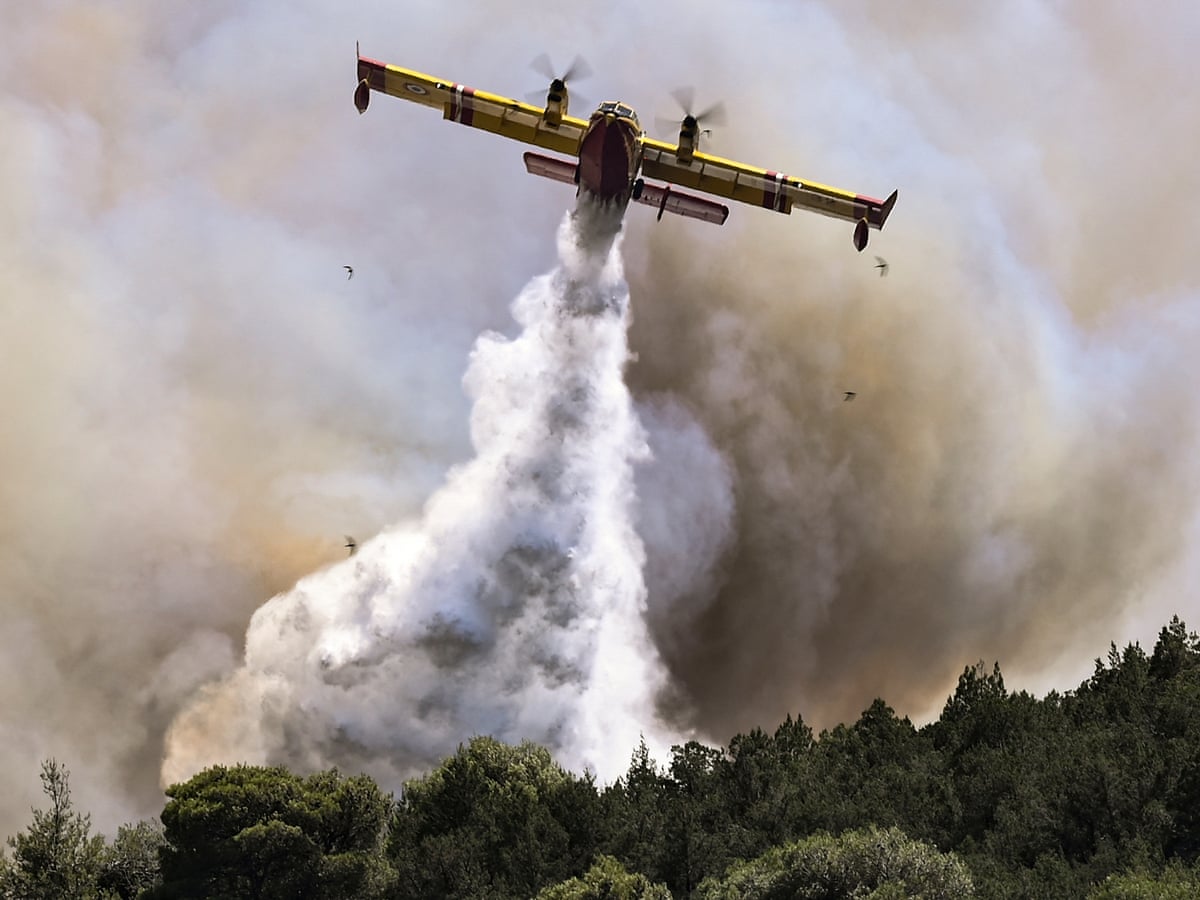 Wildfires rage around Athens for third day as water bombers join effort | Greece | The Guardian