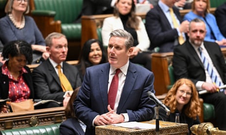 Keir Starmer in the House of Commons