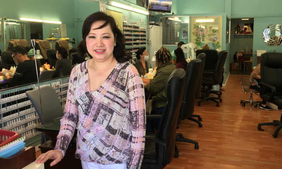 Van Nguyen at her San Francisco nail salon