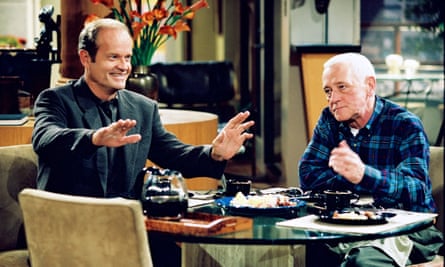 Kelsey Grammer and John Mahoney in Frasier.