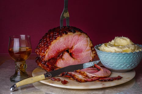 Andi Oliver’s brown sugar, cranberry and rum-glazed Christmas ham