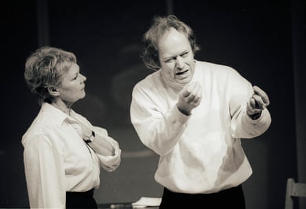Michael Pennington with Judi Dench in The Gift of the Gorgon by Peter Shaffer at the Barbican in 1992.