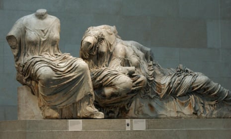 Some of the Parthenon marbles in the British Museum.