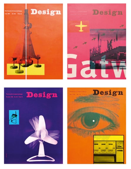 Covers from Design magazine, where Garland was art editor from 1956-62.