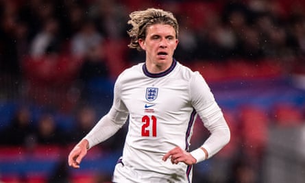 Conor Gallagher playing for England