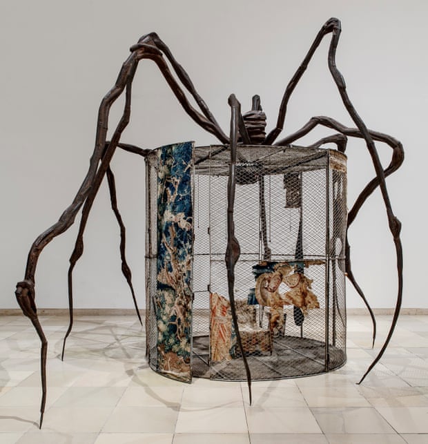 Spider (1997) – steel, tapestry, wood, glass, fabric, rubber, silver, gold and bone.
