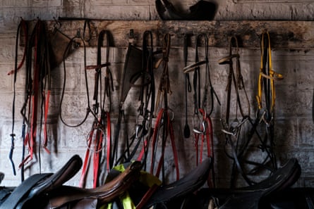 The kit room at Karari’s stables.
