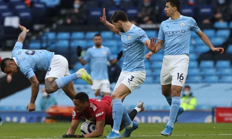 Early panic in the Manchester City area resulted in Gabriel Jesus felling Anthony Martial to concede a penalty.