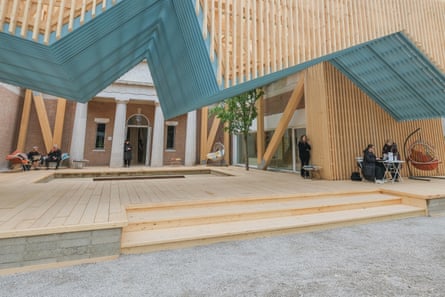 The US pavilion at the 2025 Venice Architecture Biennale.