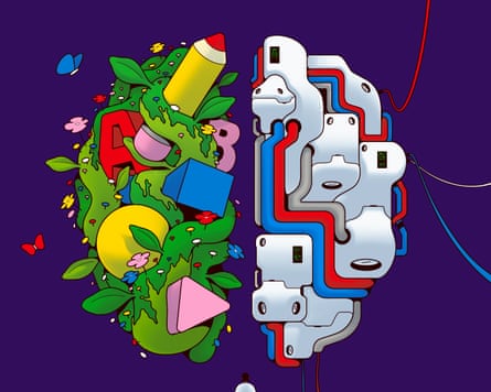 Illustration showing AI