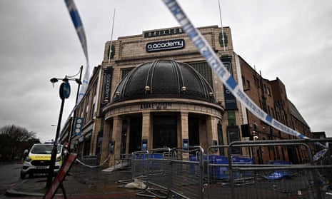 The O2 Academy concert venue in Brixton the morning after the incident.