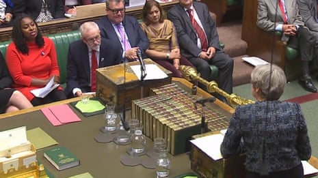 Corbyn takes swipe at chancellor in PMQs – video