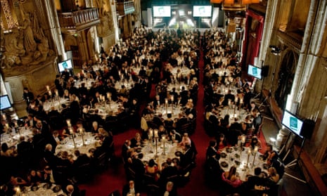 A place at the table ... the Man Booker prize award ceremony in London, photographed in 2009.