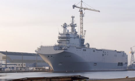 Vladivostok, one of the two Mistral-class helicopter carriers ordered by Russia, which underwent sea trials last year.