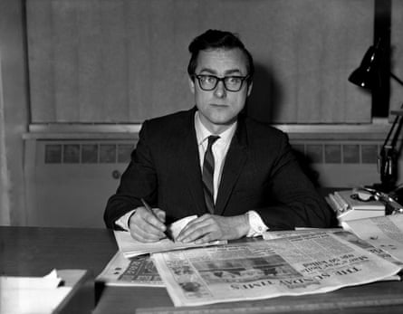 Harold Evans, newly appointed editor of the Sunday Times, in his office at Thomson House in 1967.