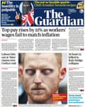 Guardian front page, Wednesday 15 August 2018